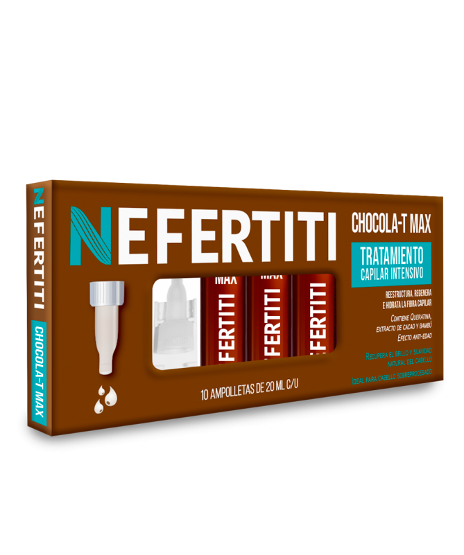 Tratamiento en Ampolletas Chocola-T Max Nefertiti – Reparación y Nutrición Intensiva