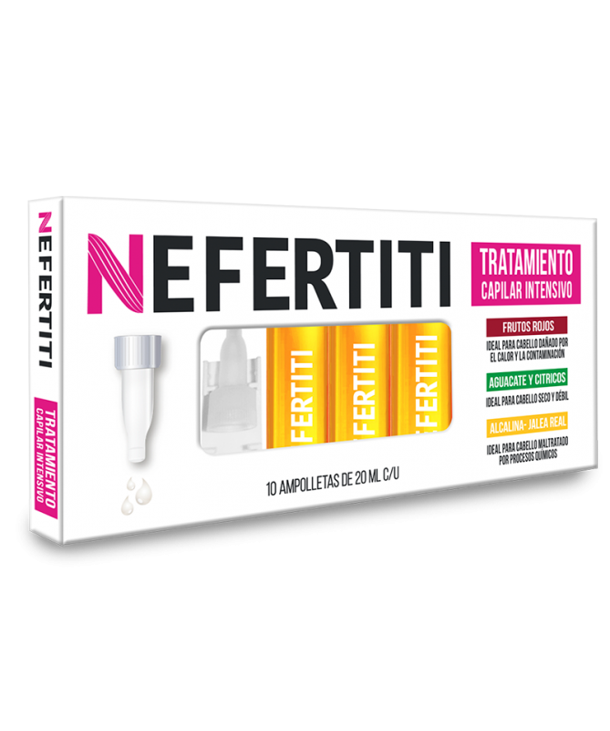 Tratamiento en Ampolletas Alcalina con Jalea Real Nefertiti
