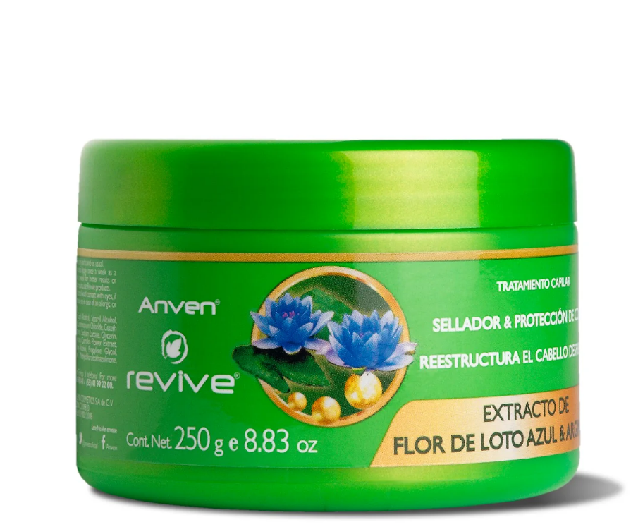Tratamiento Capilar Anven Flor de Loto y Arginina – Reparación, Hidratación y Protección del Color