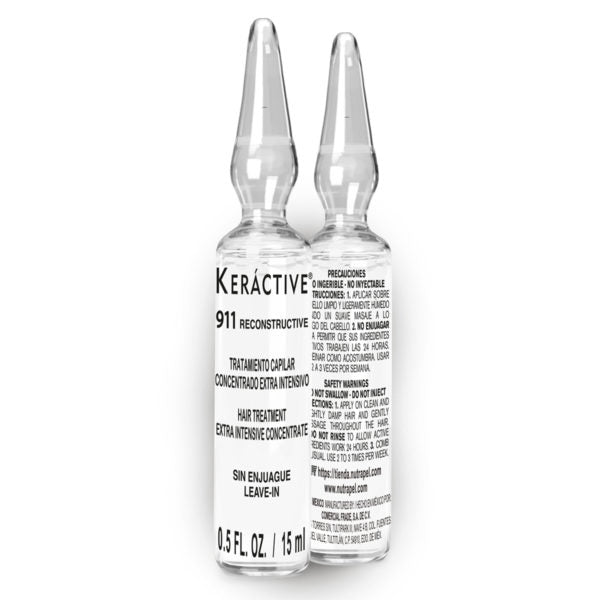 Keractive 911 Tratamiento Capilar Reconstructive 12 ampolletas 15 ml c/u
