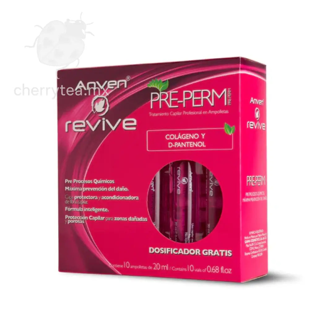 Revive Pre-Perm Tratamiento Capilar en Ampolletas Est. c/10 – Protección y Suavidad para Cabello Químicamente Tratado