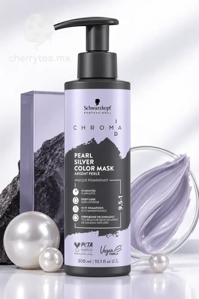Schwarzkopf Chroma ID Pearl Silver Mascarilla Matizante Plata 300ml