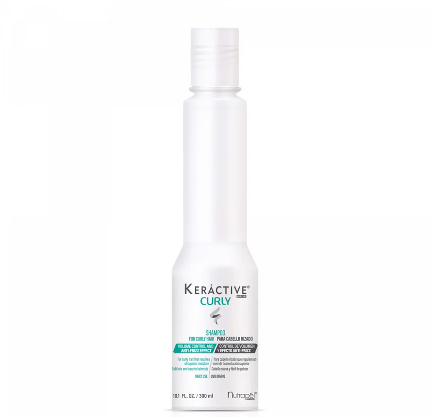 Nutrapel Keractive Curly Shampoo – Limpieza Suave y Definición para Rizos