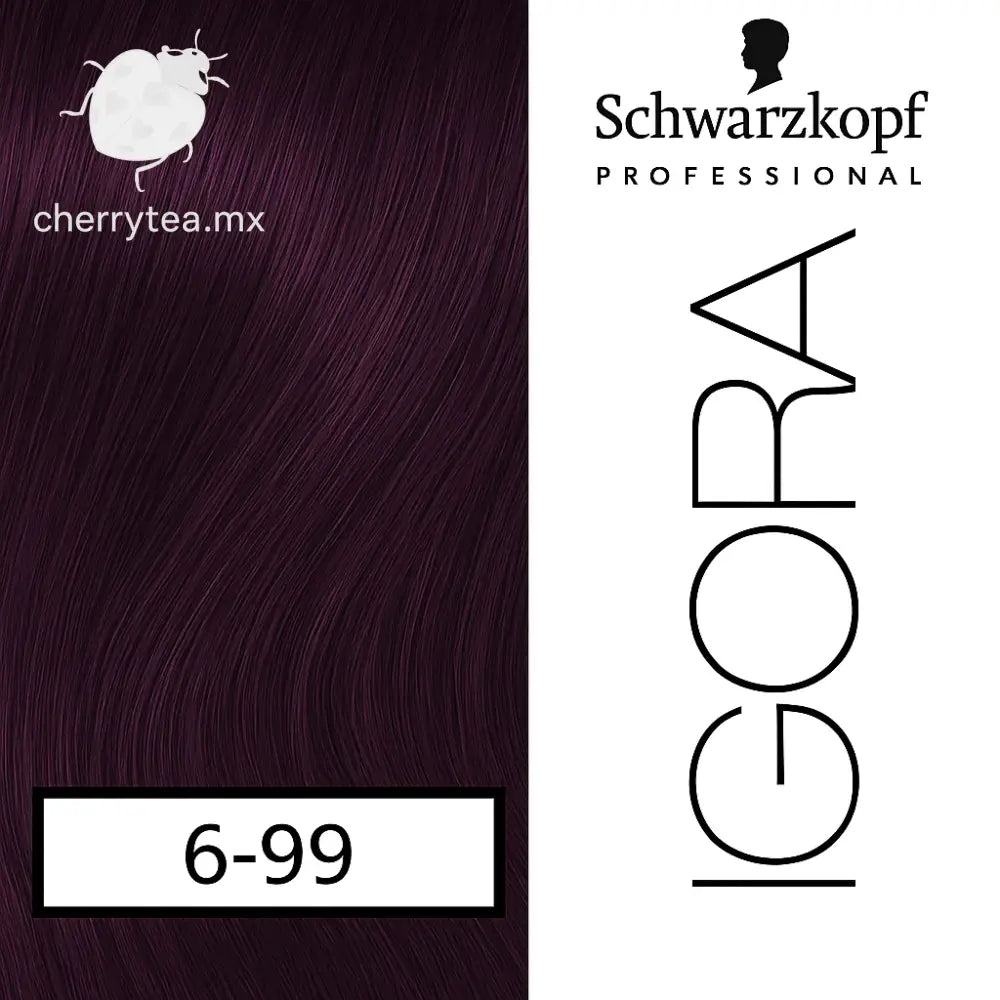 Tinte Igora Royal 6-99 Rubio Obscuro Violeta Intenso
