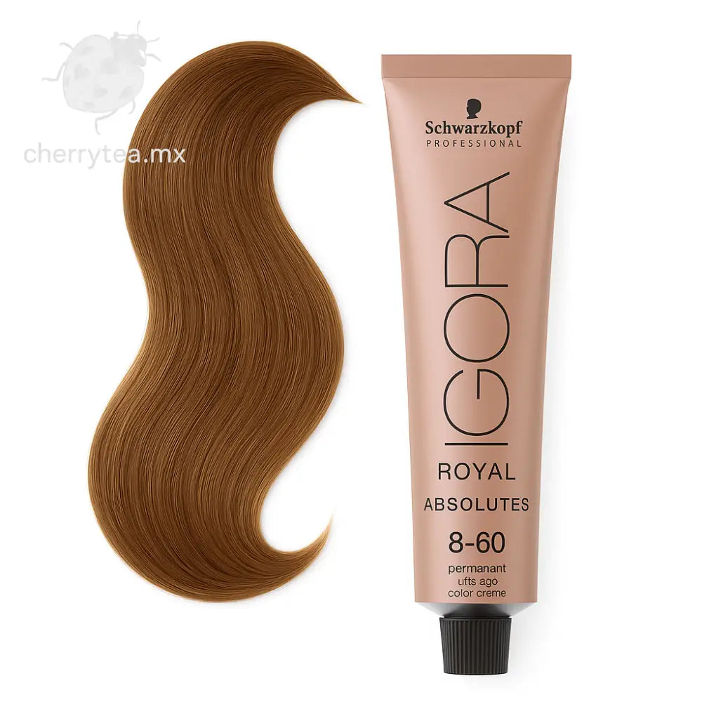 Tinte Igora Royal Absolutes 8-60 Rubio Claro Chocolate Natural