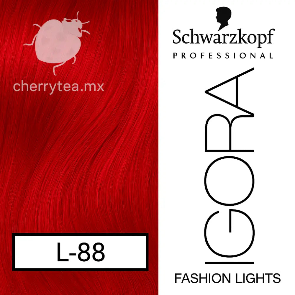 Tinte Igora Royal Fashion Lights L-88 Rojo Intenso