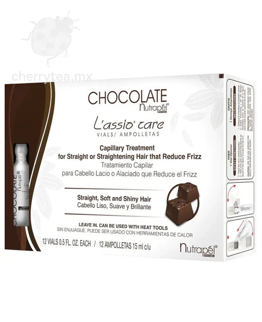 Ampolletas Nutrapel de Chocolate – Reparación y Nutrición Profunda para Cabello Dañado