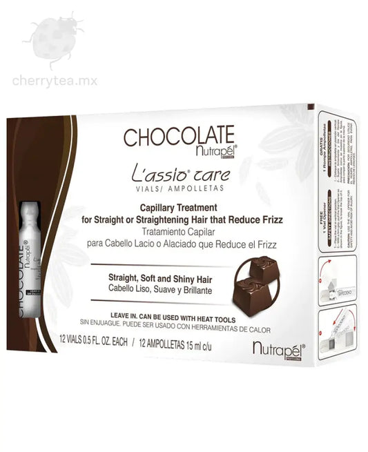 Ampolletas Nutrapel de Chocolate – Reparación y Nutrición Profunda para Cabello Dañado