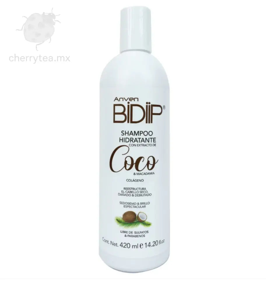 Anven Bidiip Shampoo Coco Macadamia 450 ml – Hidratación y Suavidad para Cabello Seco