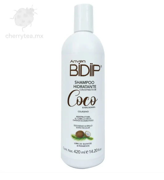 Anven Bidiip Shampoo Coco Macadamia 450 ml – Hidratación y Suavidad para Cabello Seco