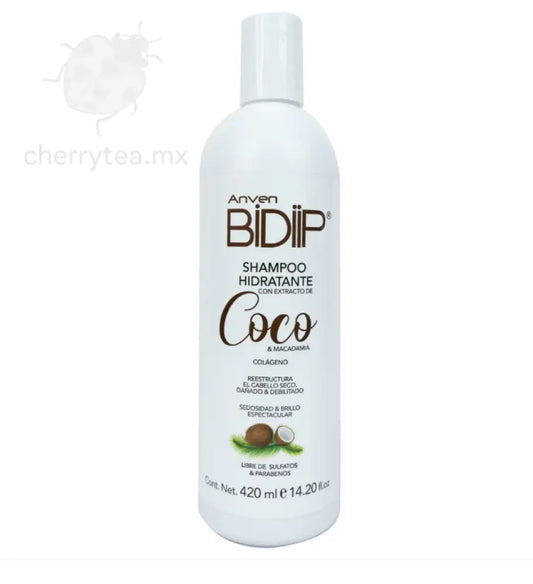 Anven Bidiip Shampoo Coco Macadamia 450 ml – Hidratación y Suavidad para Cabello Seco