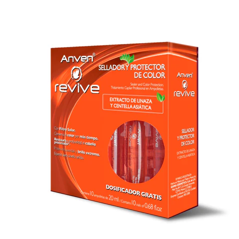 Revive Sellador y Protector de Color Tratamiento Capilar en Ampolletas Est. c/10 – Color Más Intenso y Duradero