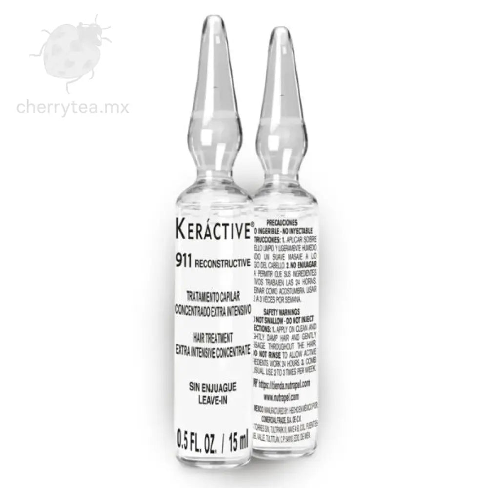 Keractive 911 Tratamiento Capilar Reconstructive 12 ampolletas 15 ml c/u