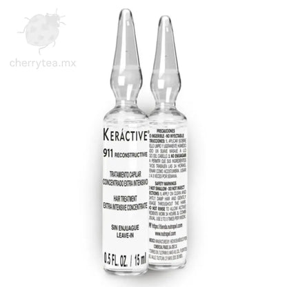 Keractive 911 Tratamiento Capilar Reconstructive 12 ampolletas 15 ml c/u