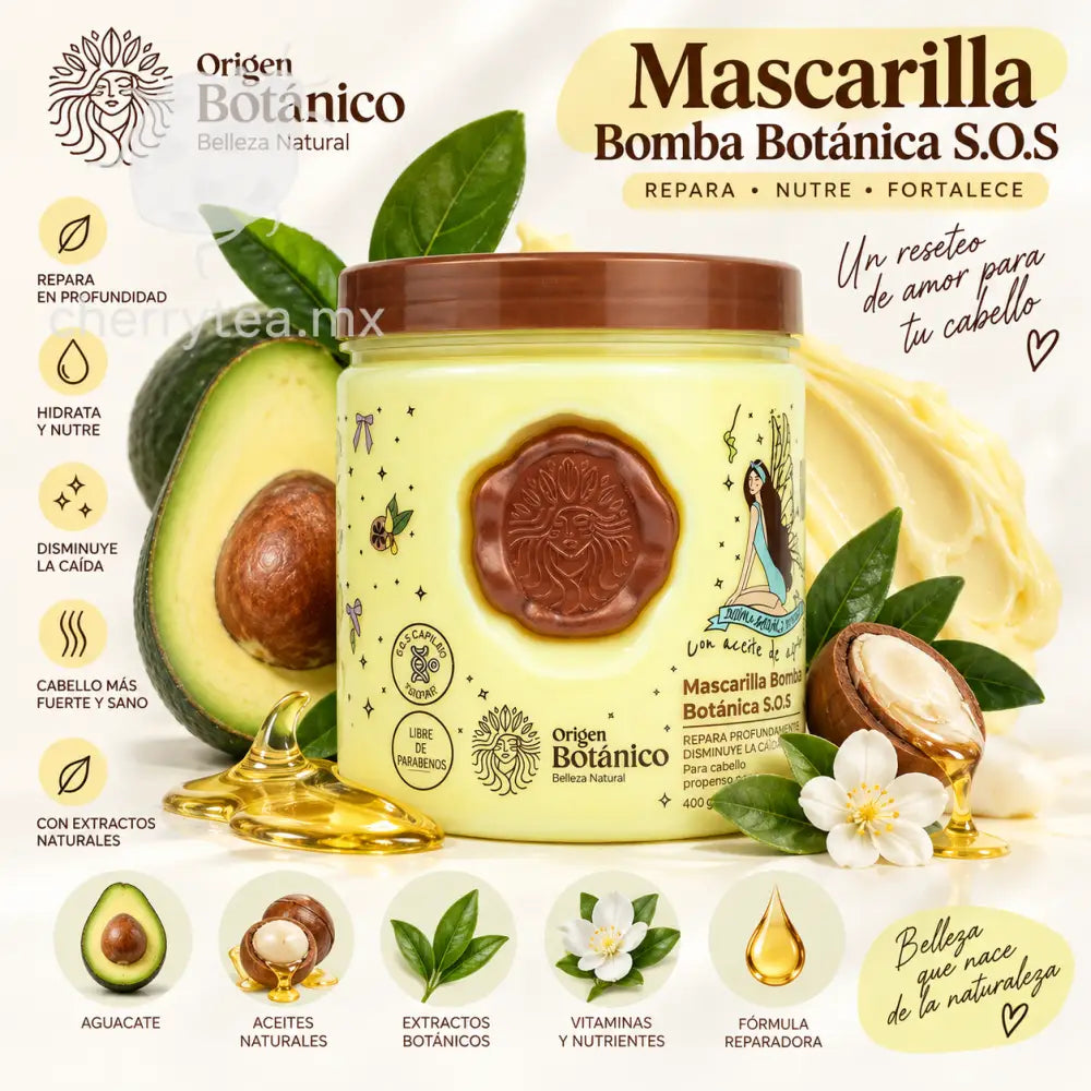 Mascarilla Bomba Botánica S.O.S Origen Botánico