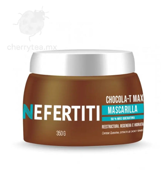 Mascarilla Chocola-T Max Doble Queratina Nefertiti – Reparación Intensiva para Cabello Seco y Dañado