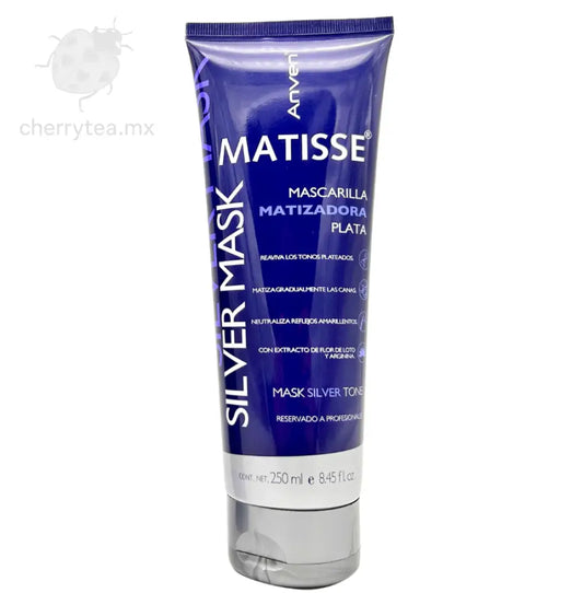Mascarilla Matizadora Plata Anven Matisse – Neutraliza Amarillos y Realza Tonos Platinados