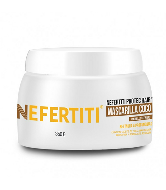 Mascarilla Intensiva de Coco Nefertiti para Cabello Teñido  350g – Reparación y Nutrición Profunda