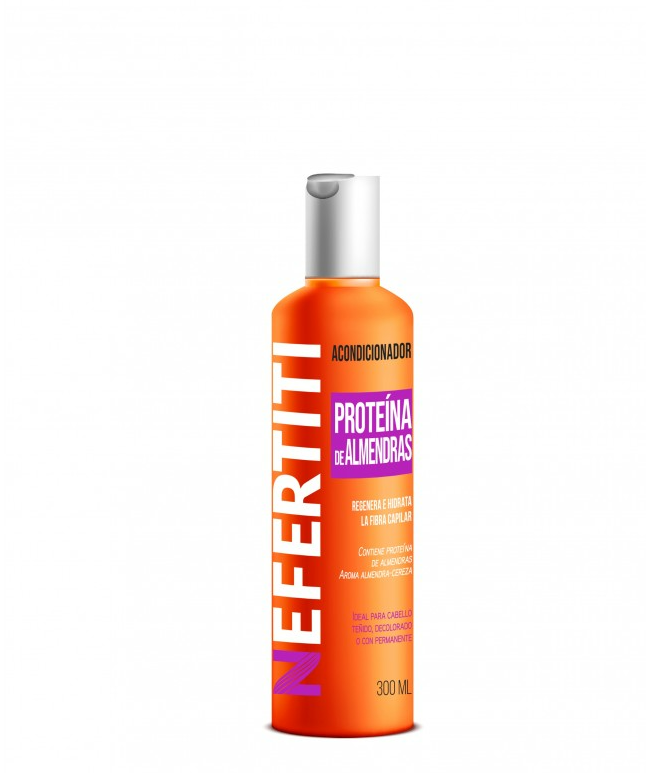Acondicionador con Proteína de Almendras para Cabello Teñido Nefertiti 300 ml – Protección y Nutrición