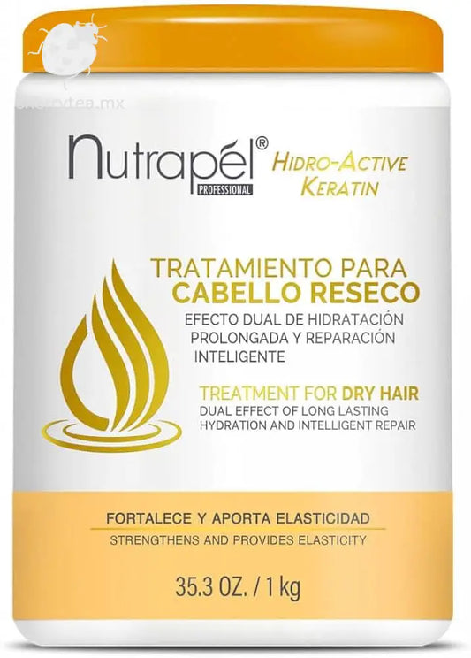 Nutrapel Keractive Tratamiento en Tarro para Cabello Seco – Hidratación Profunda y Reparación Intensiva