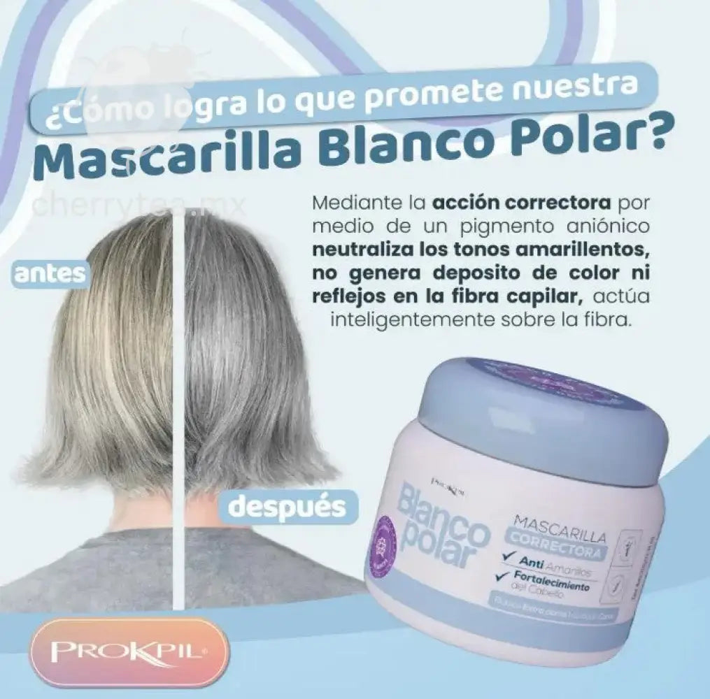 Prokpil Mascarilla Matizante Blanco Polar 350g