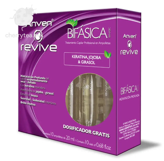 Revive Bifásica Tratamiento Capilar en Ampolletas Est. c/10 – Hidratación y Reparación en Profundidad