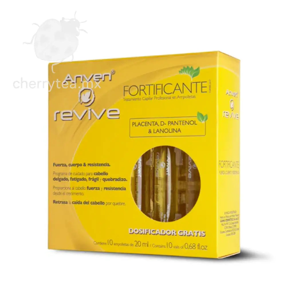 Revive Fortificante Tratamiento Capilar en Ampolletas Est. c/10 – Fortalece y Nutre tu Cabello