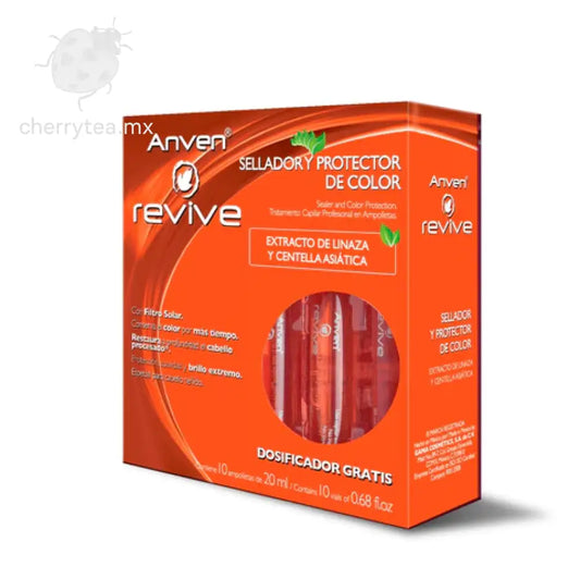 Revive Sellador y Protector de Color Tratamiento Capilar en Ampolletas Est. c/10 – Color Más Intenso y Duradero