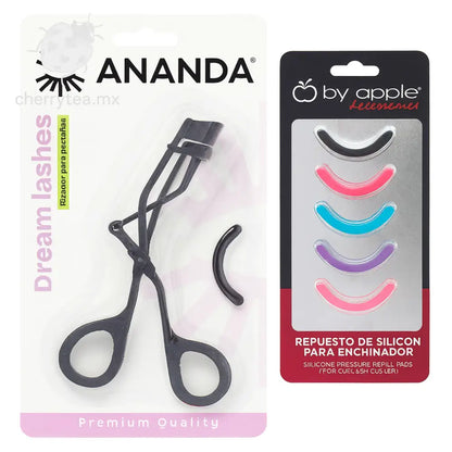 Rizador de Pestañas ANANDA + 7 Repuestos de Silicón