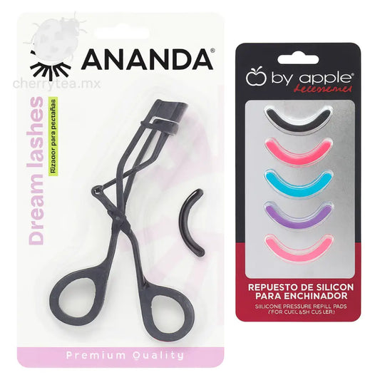 Rizador de Pestañas ANANDA + 7 Repuestos de Silicón