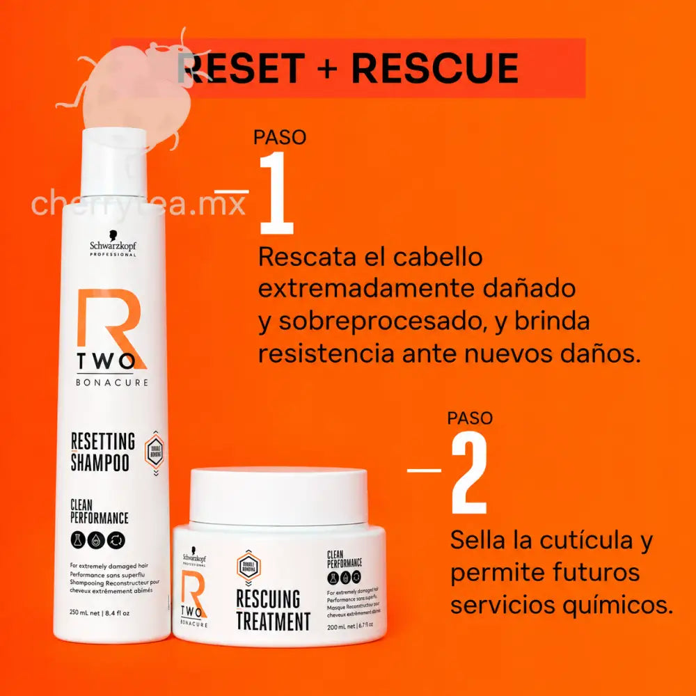 Schwarzkopf Bonacure R-TWO Rescuing Treatment 200ml Tratamiento Reparador para Cabello Extremadamente Dañad