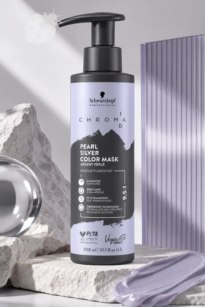 Schwarzkopf Chroma ID Pearl Silver Mascarilla Matizante Plata 300ml