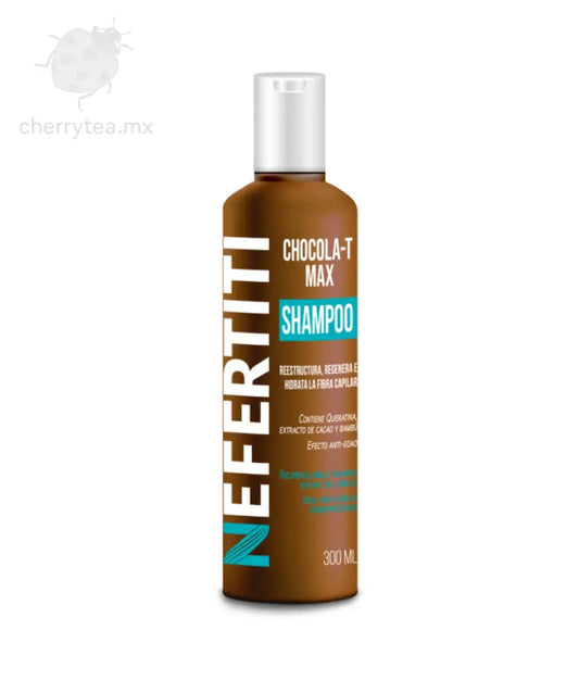 Shampoo Chocola-T Max Nefertiti 300 ml – Nutrición y Reparación para Cabello Seco y Maltratado