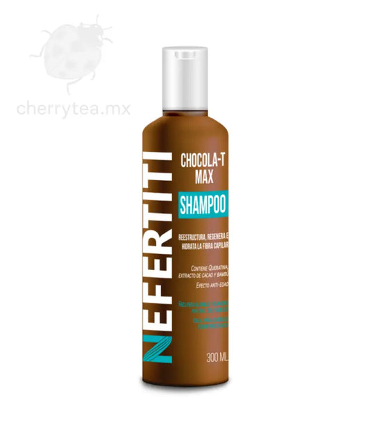 Shampoo Chocola-T Max Nefertiti 300 ml – Nutrición y Reparación para Cabello Seco y Maltratado