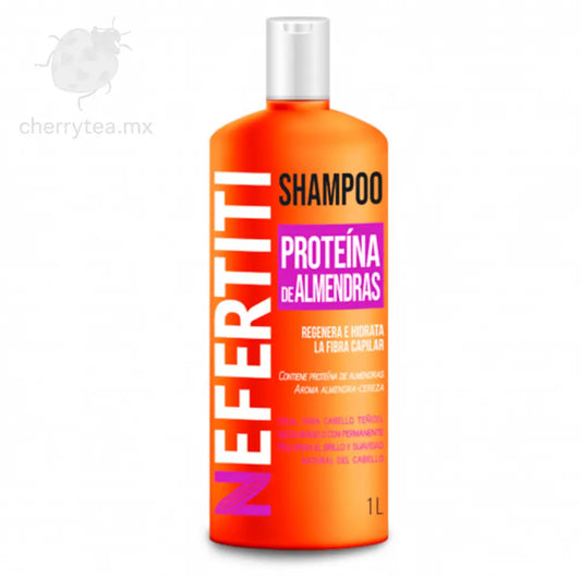 Shampoo con Extracto de Almendras para Cabello Teñido Nefertiti 1 L – Protección y Nutrición