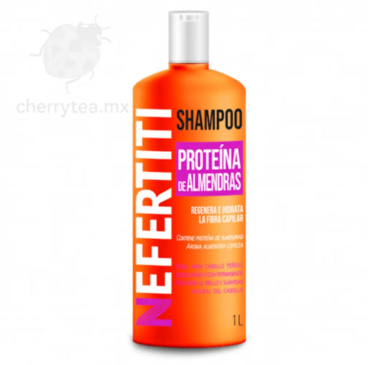 Shampoo con Extracto de Almendras para Cabello Teñido Nefertiti 1 L – Protección y Nutrición