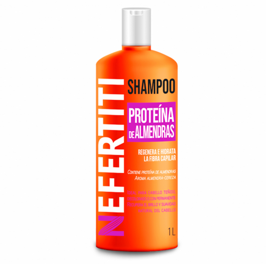 Shampoo con Extracto de Almendras para Cabello Teñido Nefertiti 1 L – Protección y Nutrición