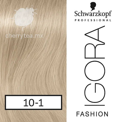Tinte Igora Highlifts 10-1 Rubio Platino Ceniza