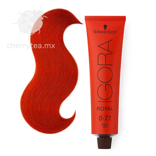 Tinte Igora Royal 0-77 Mezcla Cobre