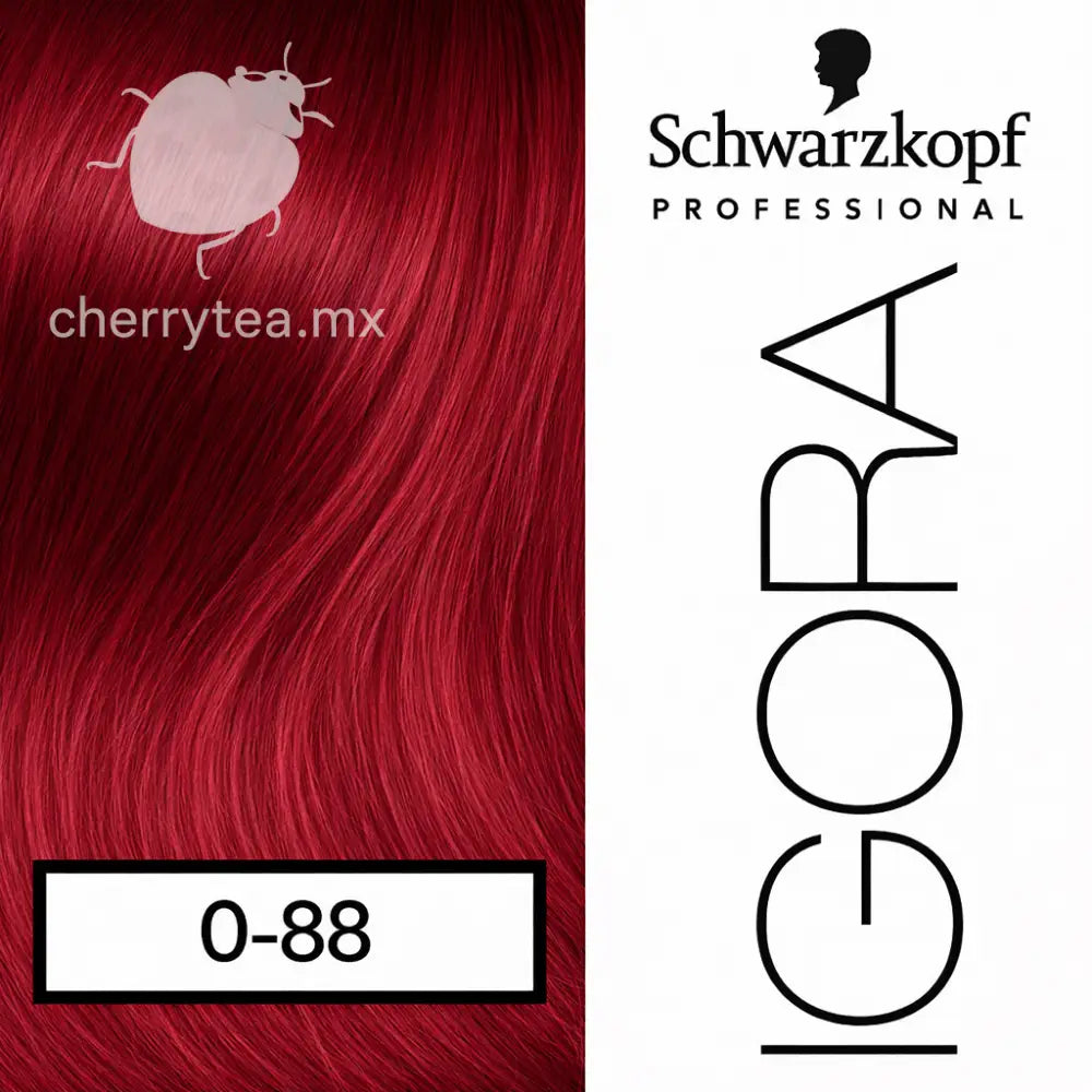 Tinte Igora Royal 0-88 Tono Mezcla Rojo