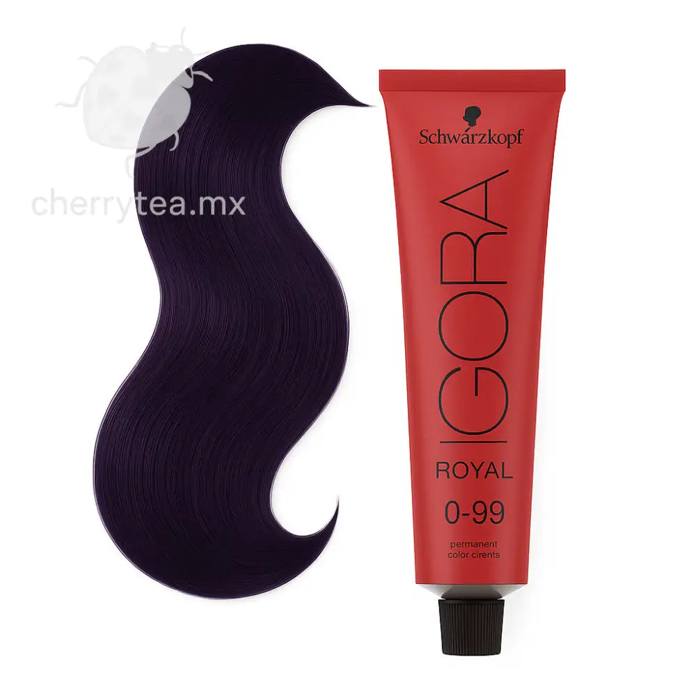 Tinte Igora Royal 0-99 Tono Mezcla Violeta