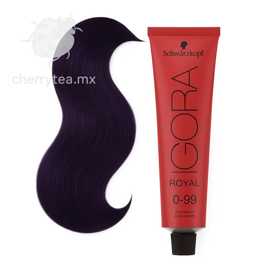 Tinte Igora Royal 0-99 Tono Mezcla Violeta