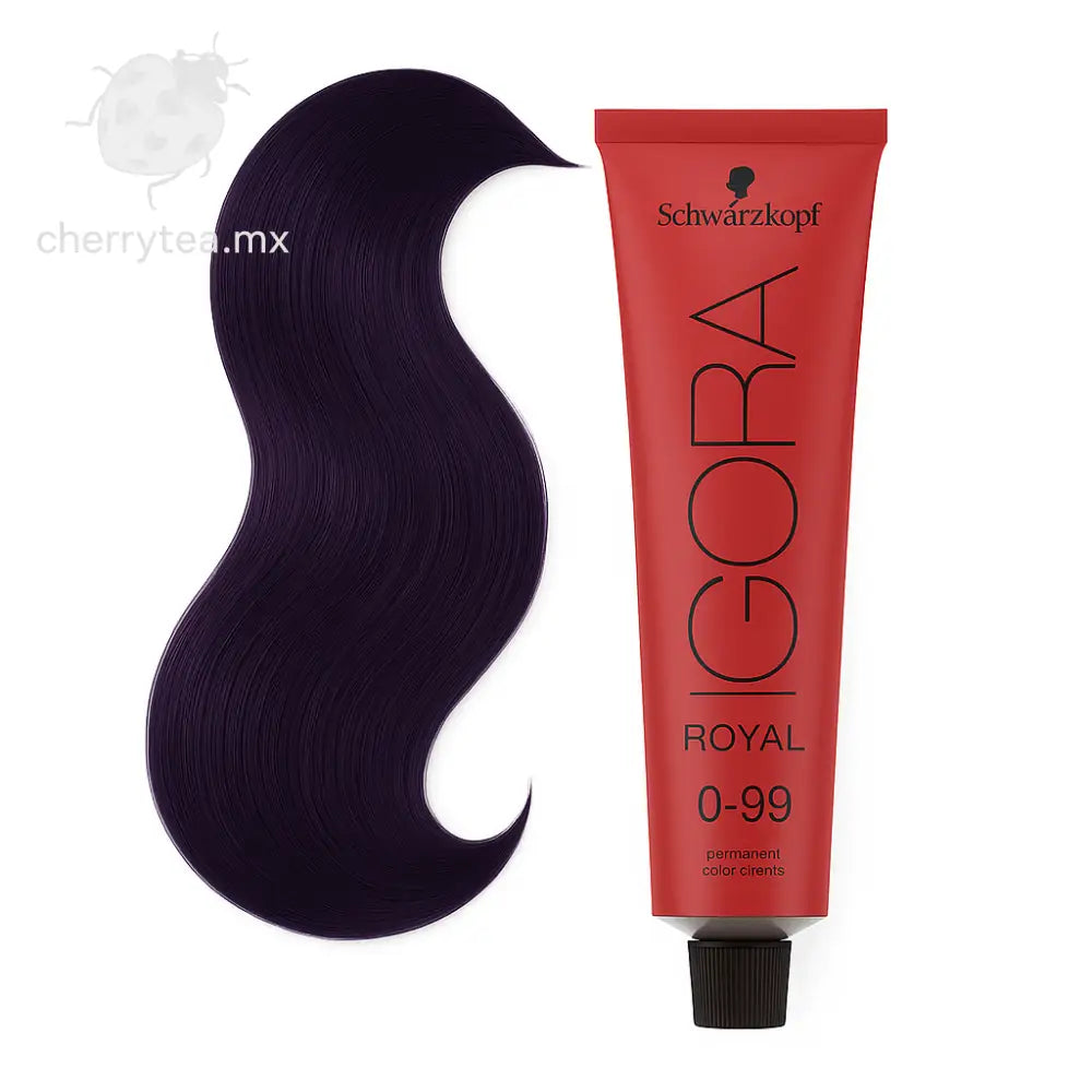 Tinte Igora Royal 0-99 Tono Mezcla Violeta
