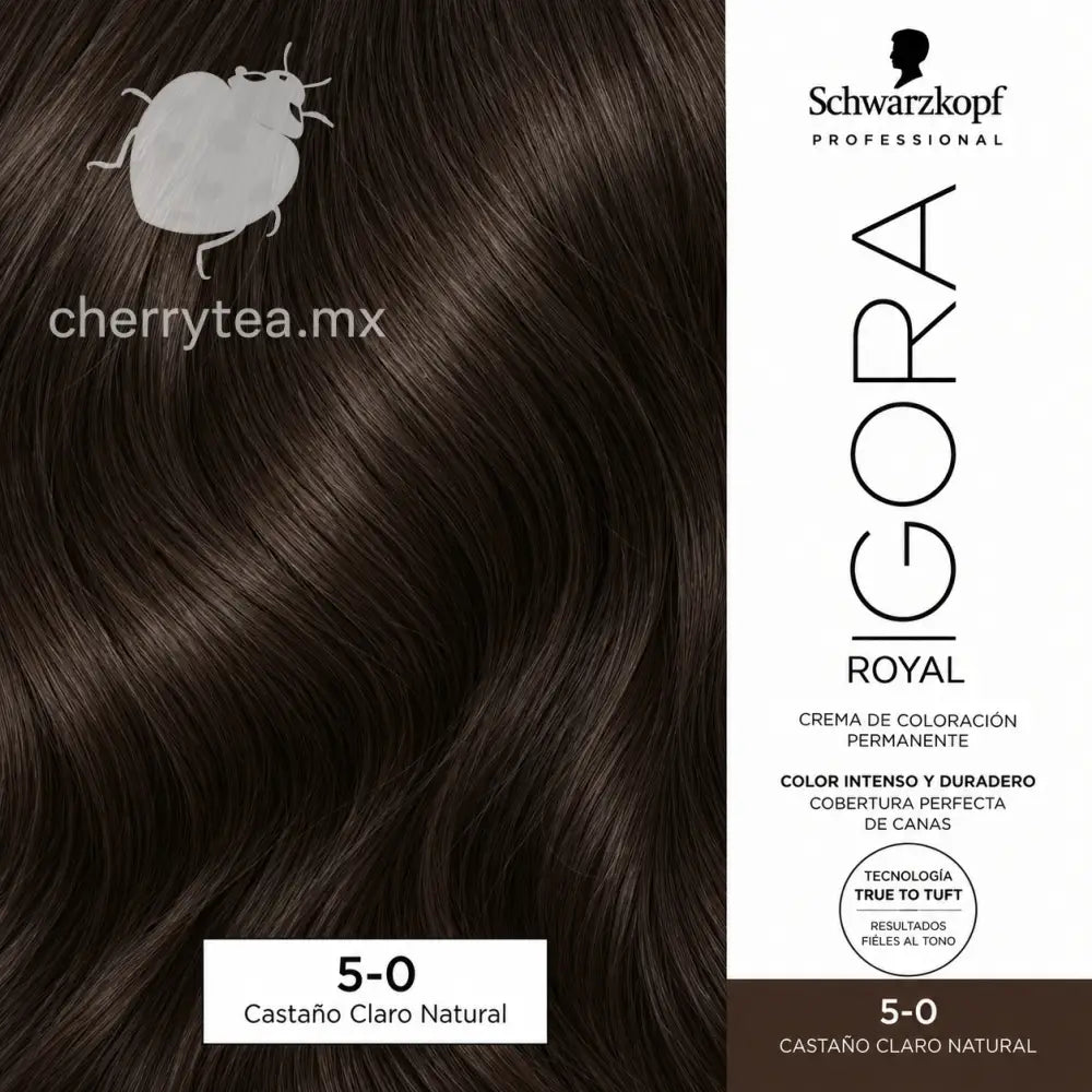 Tinte Igora Royal 5-0 Castaño Claro Natural