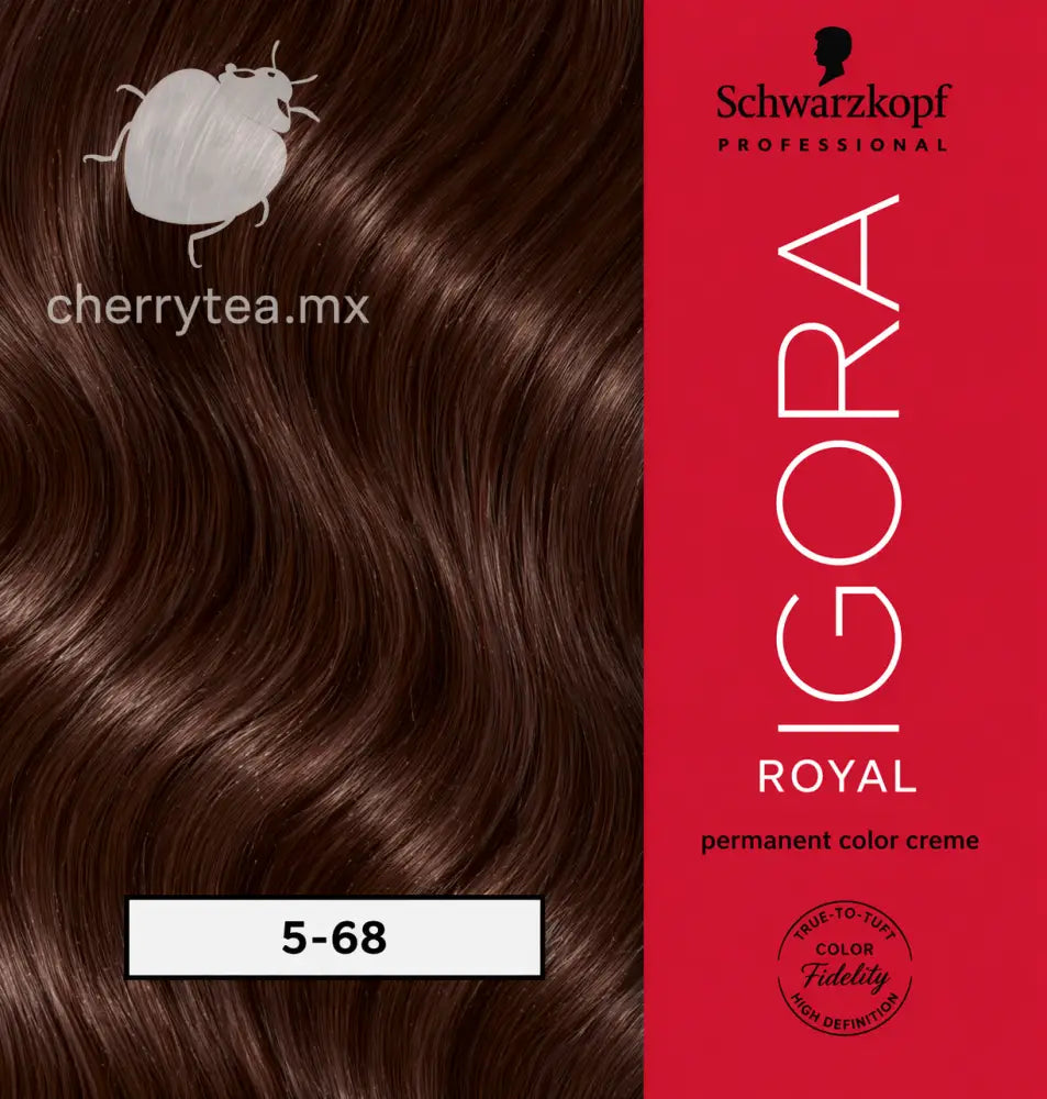 Tinte Igora Royal 5-68 Castaño Claro Marrón Rojizo