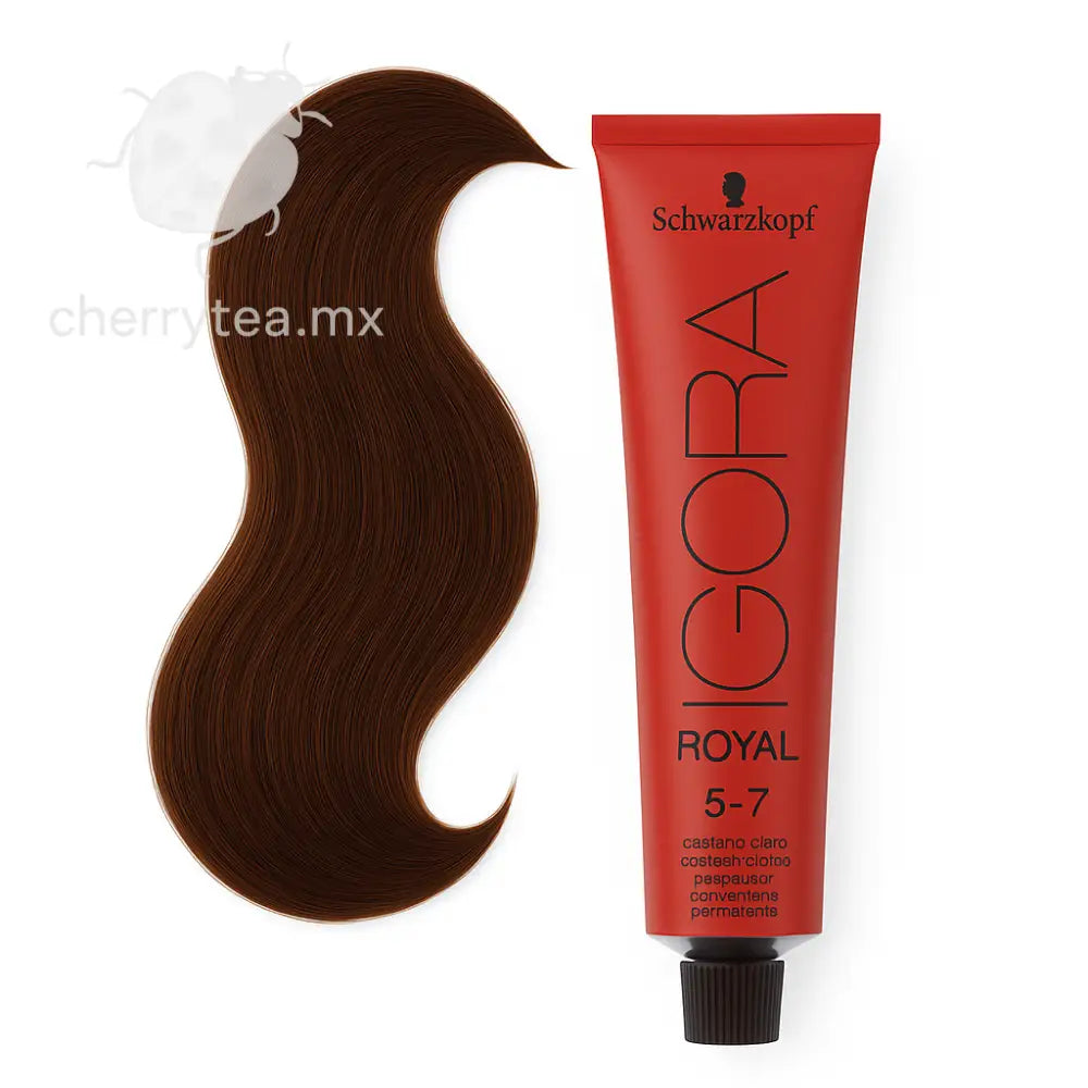 Tinte Igora Royal 5-7 Castaño Claro Cobrizo