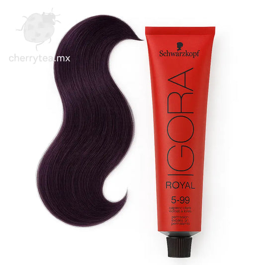 Tinte Igora Royal 5-99 Castaño Claro Violeta Intenso