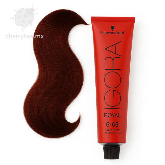 Tinte Igora Royal 6-68 Rubio Obscuro Marrón Rojizo (Chocolate)