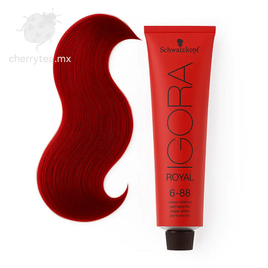 Tinte Igora Royal 6-88 Rubio Obscuro Rojo Intenso