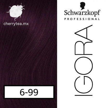 Tinte Igora Royal 6-99 Rubio Obscuro Violeta Intenso